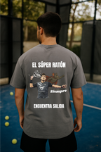 Camiseta Chingotto "Súper Ratón" - Gris