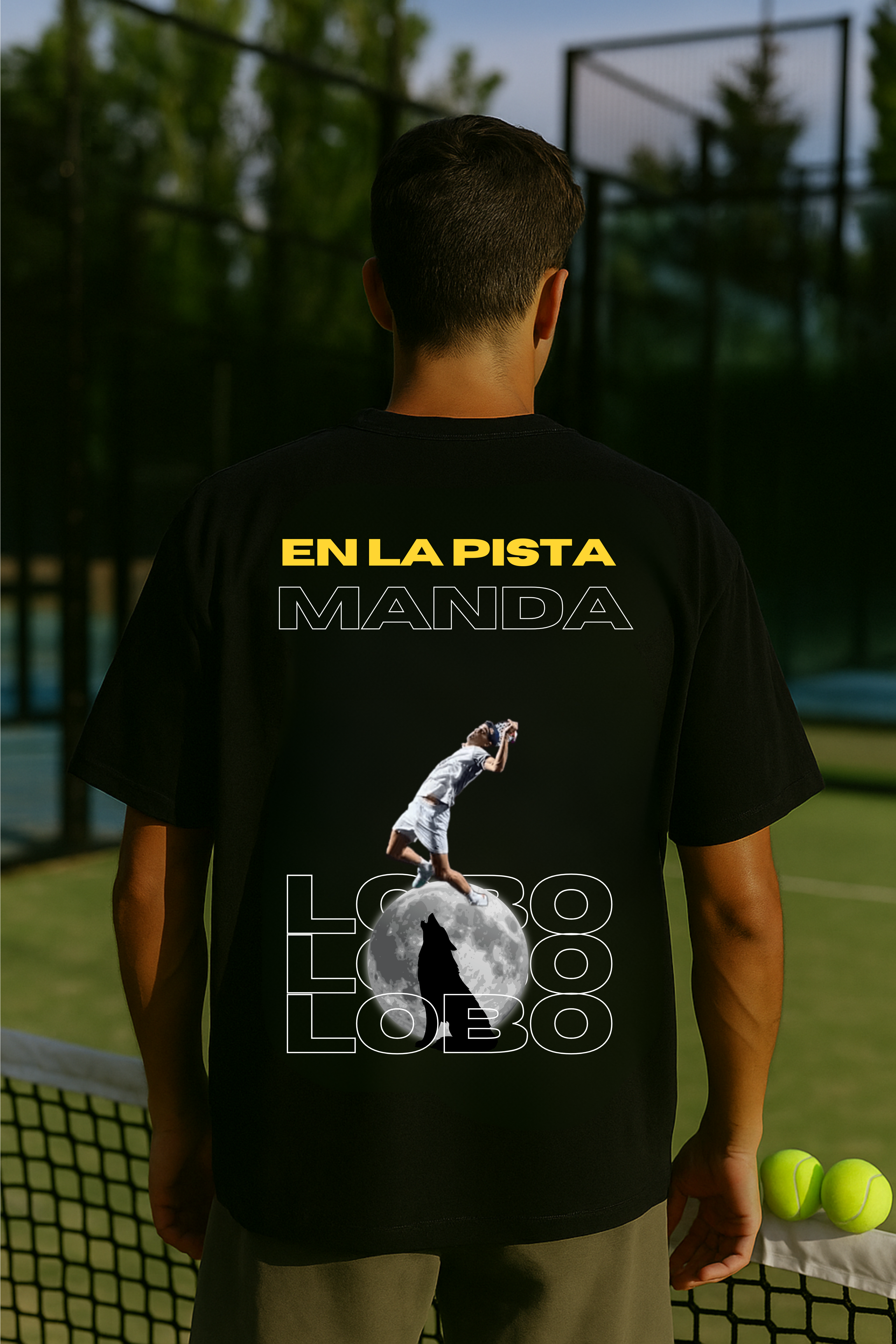 Camiseta LEBRON “El Lobo” - Negro