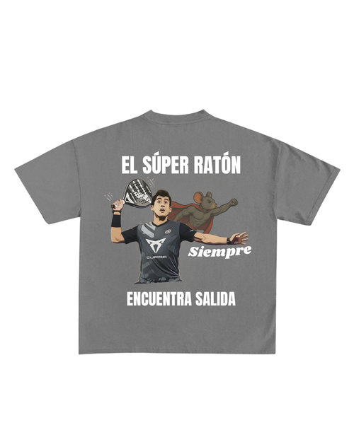 Camiseta Chingotto "Súper Ratón" - Gris