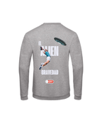 Sudadera Galán "el Alien" - Gris