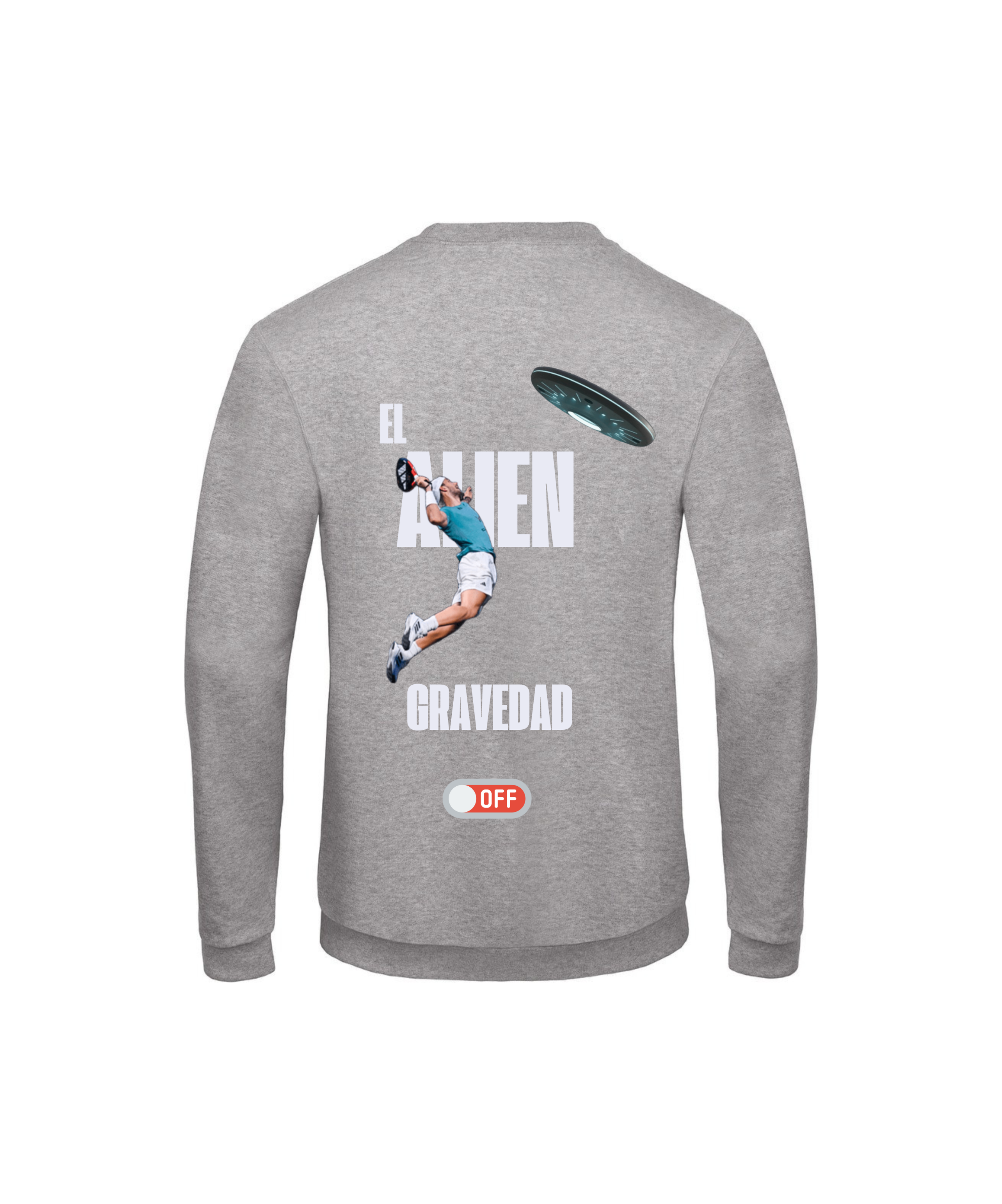 Sudadera Galán "el Alien" - Gris