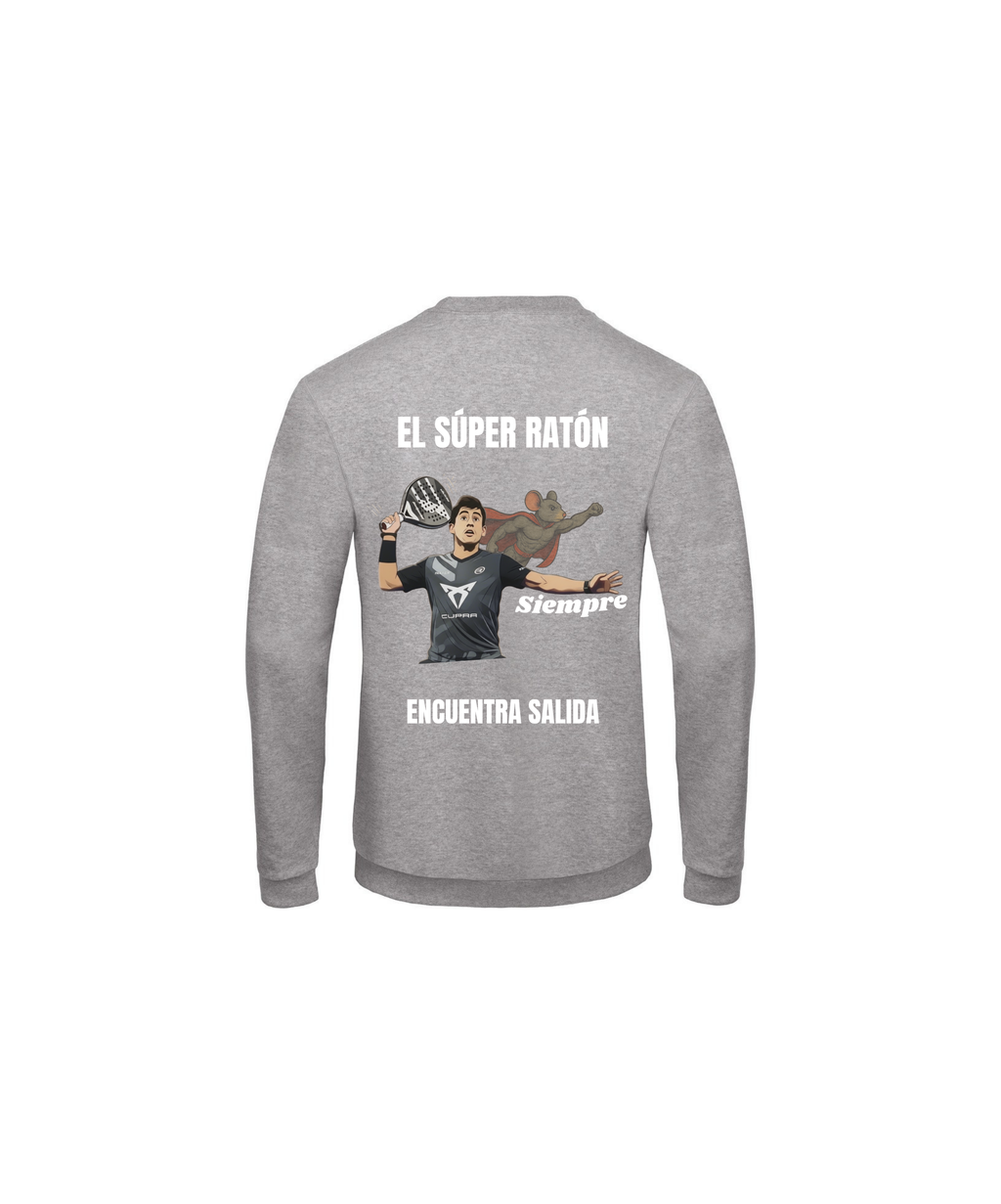 Sudadera Chingotto "el Súper Ratón" - Gris