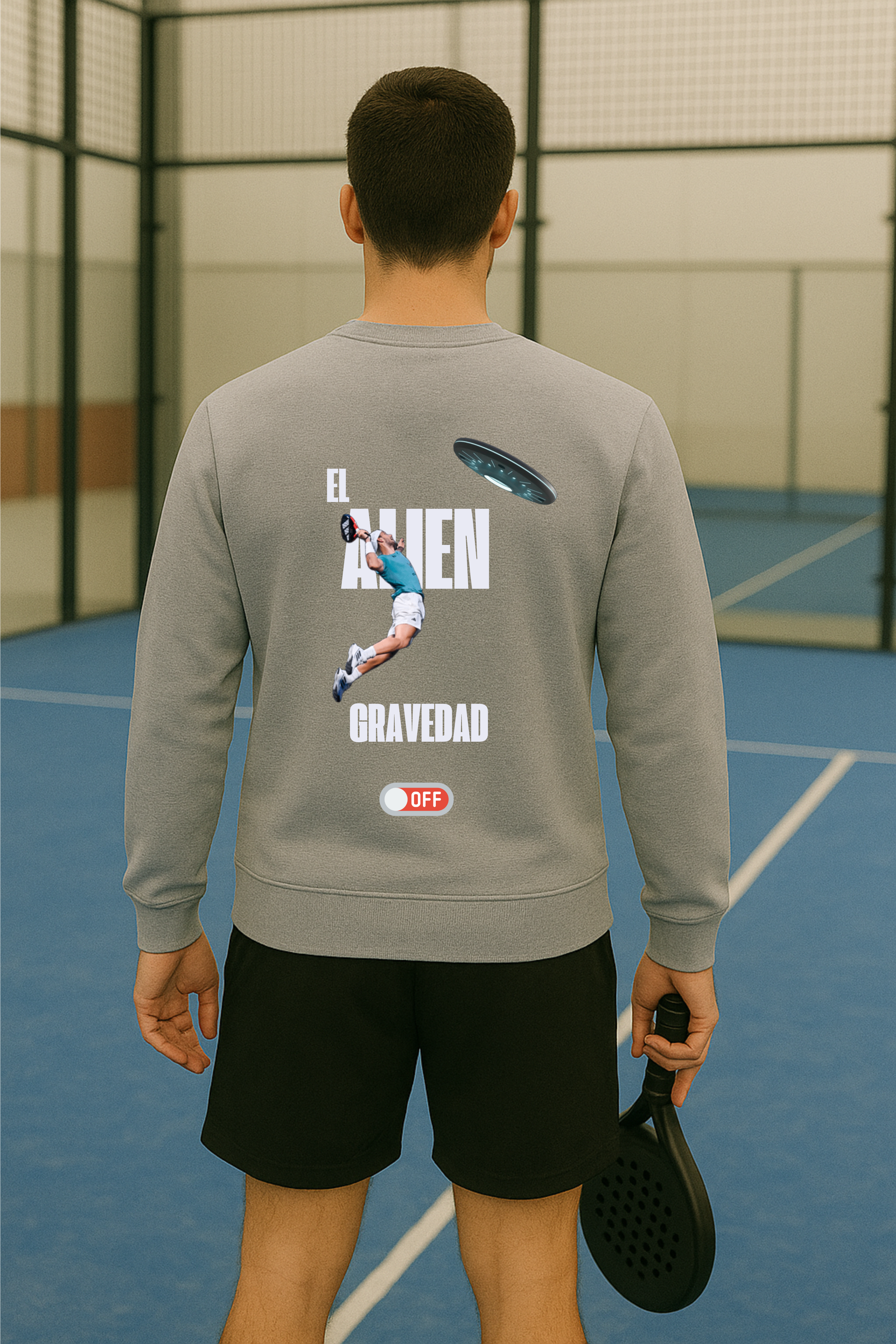 Sudadera Galán "el Alien" - Gris